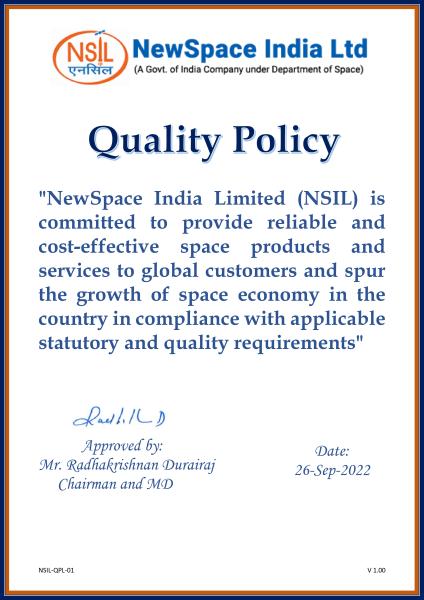 Quality Policy Nsil